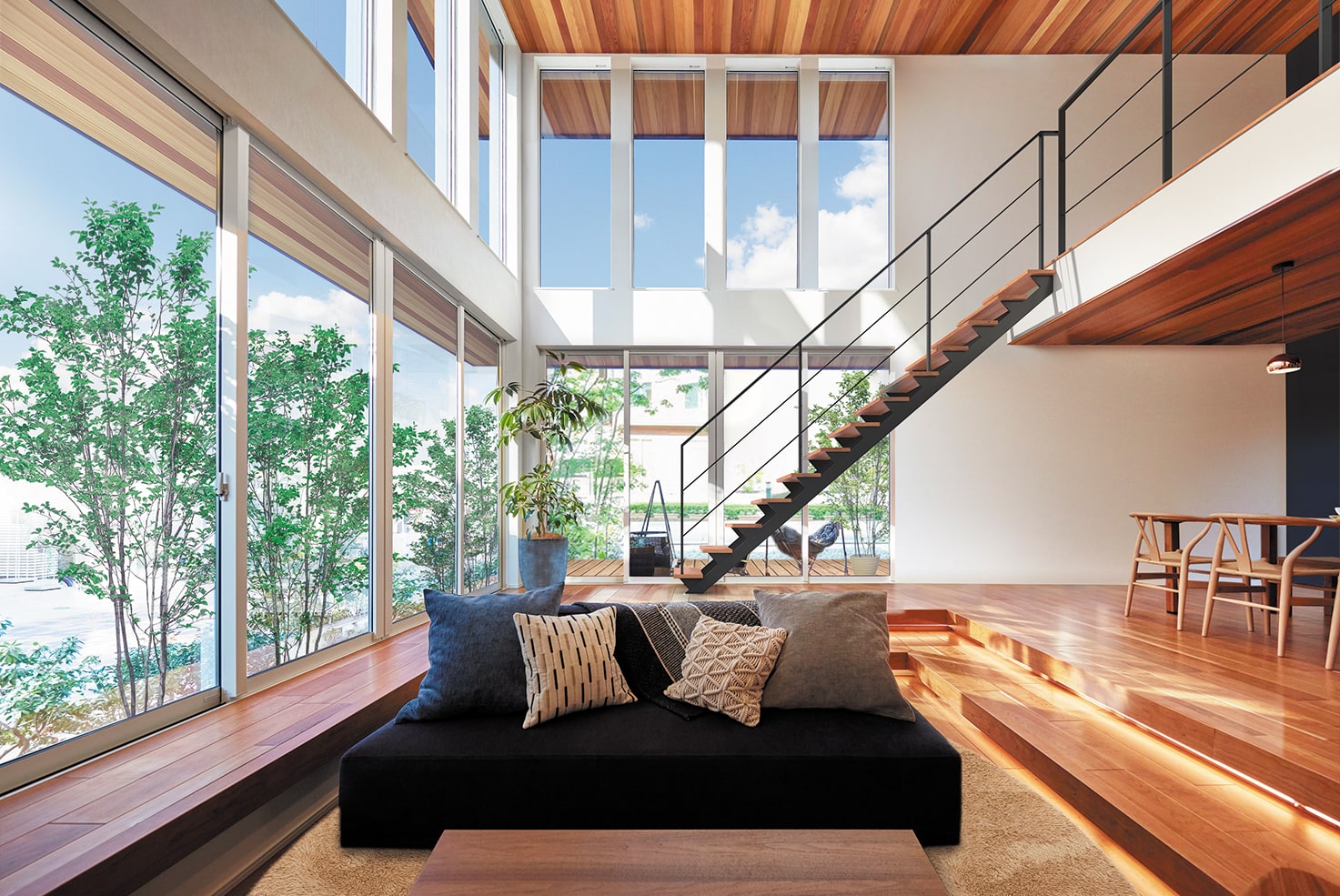 木造ではありえなかったダイナミックな超空間